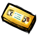 Yellow tape sticker. The first sticker you'll receive for the quest. Use this to play the VHS tape.
