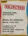 Kick-me-Paul's rejection paper