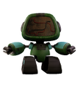 An alternate render of the damaged version of Boogie Bot.