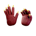 A GrabPack Hand cosmetic depicting a cartoonish version of Boxy Boo's claws.