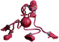 A render of a bloody Mommy Long Legs toy seen in the Storage Facility.
