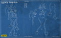 Blueprints of V1 Mommy Long Legs concepts.