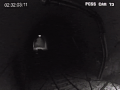 The Playtime Co. Security System recording the train passing through one of their many tunnels. Notice the hidden message shown at the right side of the screen as the train passes by, which says, "The hour of joy is at hand."