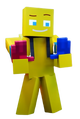 Male Player as he appears in EnchantedMOB's Minecraft animations.