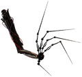 An alternative render of The Prototype, seen with its arm hanging upwards.